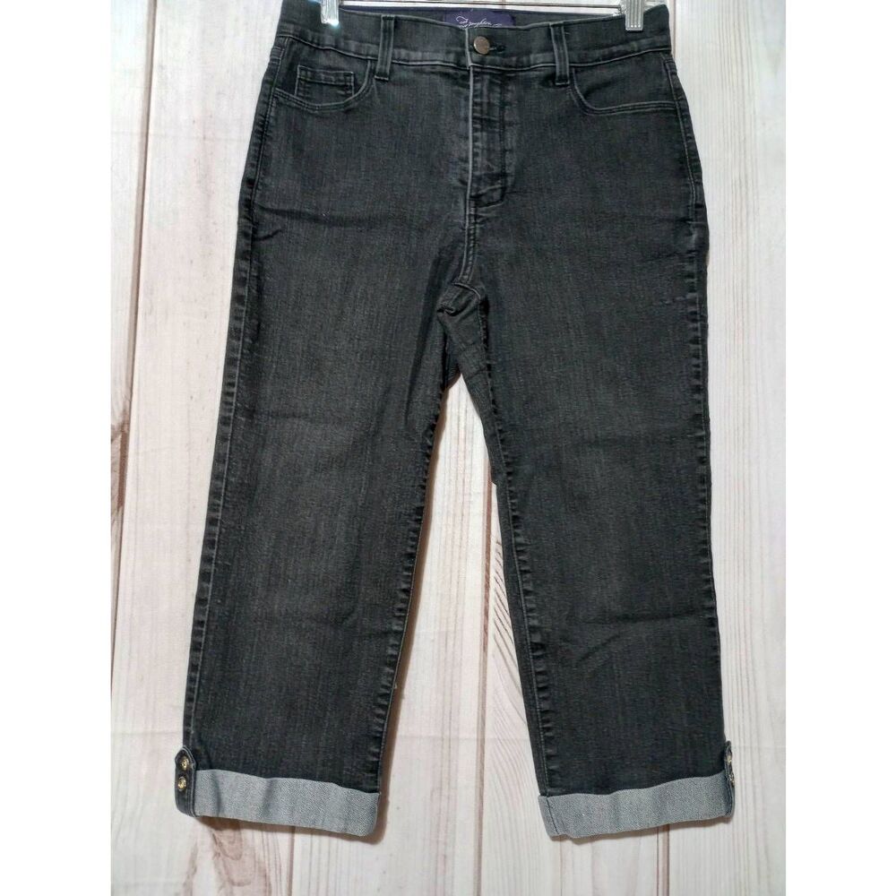 NYDJ Capri Ladies 8 Charcoal Shaping
